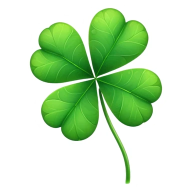 light green clover sticker