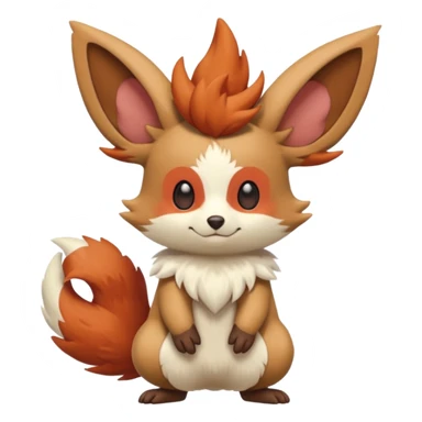 Teddiursa-Minccino-Braixen-fusion  sticker