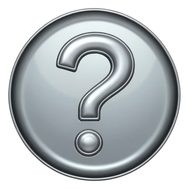 question mark sticker