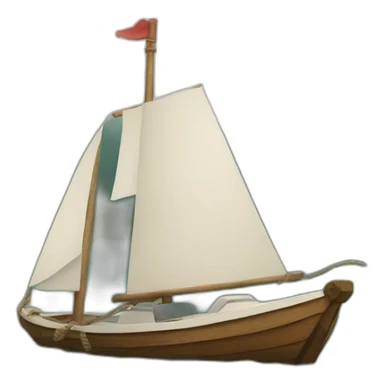 Horse on boat sticker