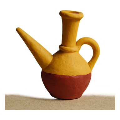 claymation style catalan porró filled with red wine sticker