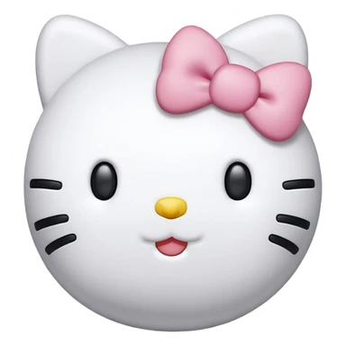 Hello kitty plush sticker