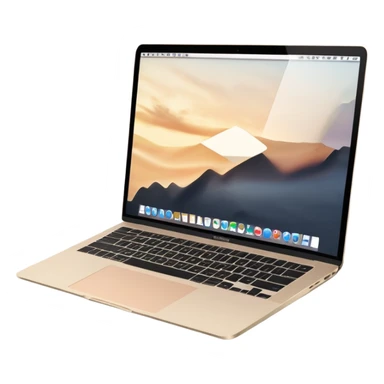 
light beige open macbook sideways sticker
