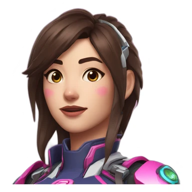 overwatch dva. sticker
