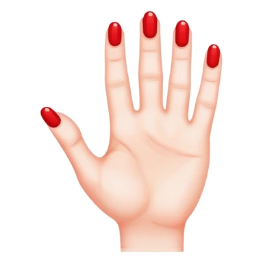 Hand with red dots sticker