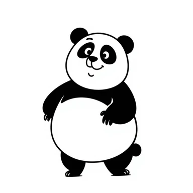 Giant panda sticker