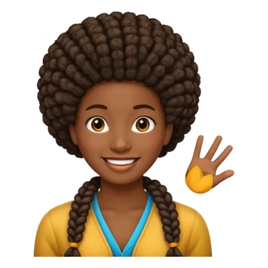Trança afro sticker