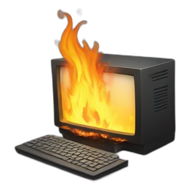 Computer burning sticker