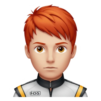 red haired racer sticker