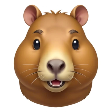 Cinematic Comical Capybara Portrait Emoji, Head tilted dramatically with an exaggeratedly shocked expression, featuring a robust, rotund build and a distinct capybara head with a broad snout and small ears, with wide, comically expressive eyes full of humorous disbelief, Simplified yet hilariously expressive features, highly detailed, glowing with a slightly sassy natural glow, high shine, dramatic yet playful, stylized with an air of quirky charm, soft glowing outline, capturing the essence of a meme-worthy capybara that looks ready to side-eye its way into viral fame! sticker