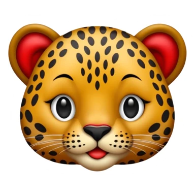  bacio leopardato sticker