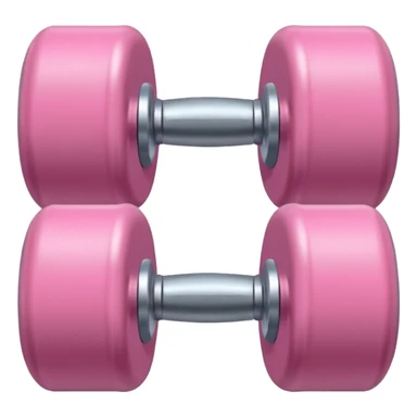 One cute baby pink dumbell sticker