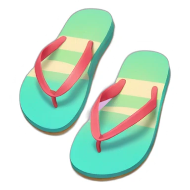 Flip flop sticker