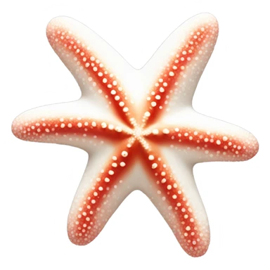 starfish that’s red and white sticker