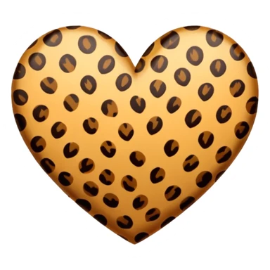 Heart lepord sticker