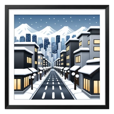 winter tokyo round picture sticker