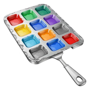 Palette paint knife, only knife sticker