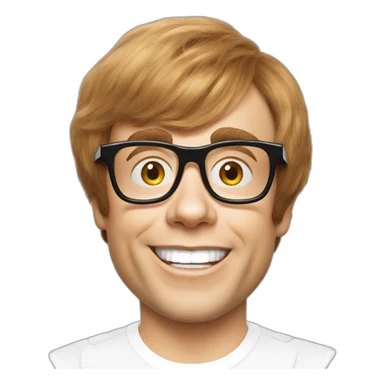 austin powers yeah baby sticker