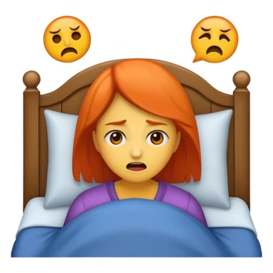woman having nightmare sticker