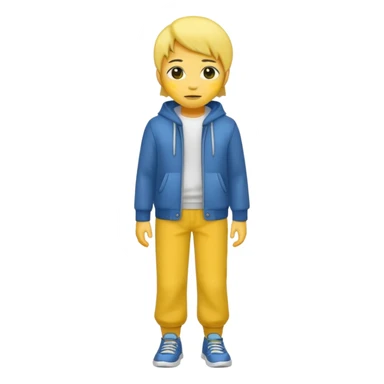 Star with a human full body yellow skin sticker