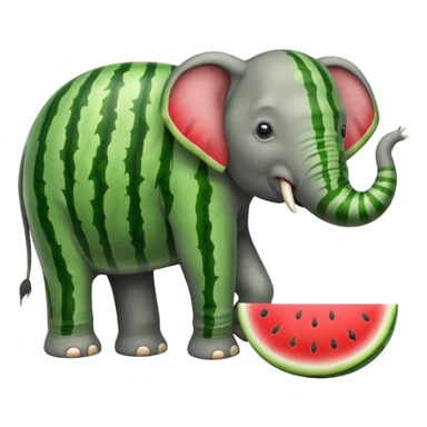 Watermelon 67 elephant sticker