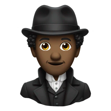 Black Sherlock Holmes  sticker