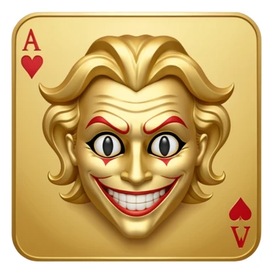 golden joker card emojis sticker