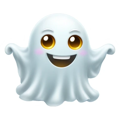cute cheerful ghost  sticker