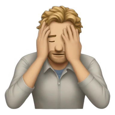 Facepalm Pickard sticker