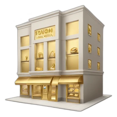 fonon gold jewellery shop sticker