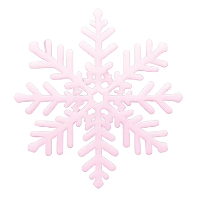 pastel pink snowflake  sticker