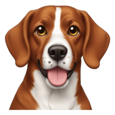 Tru color Brittany dog sticker