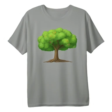 quirky shirt under a tree sticker