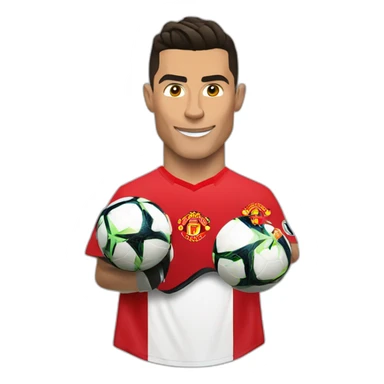 Cristiano Ronaldo in Manchester United sticker