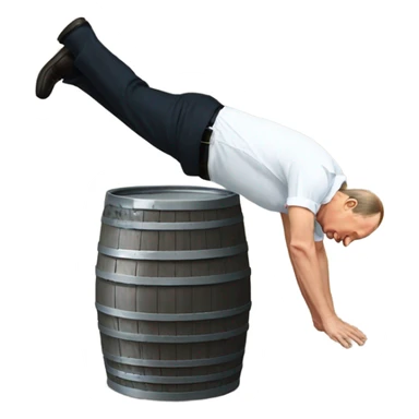 Vladimir Putin doing a keg stand  sticker
