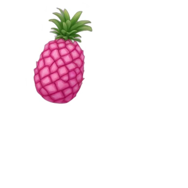 All pink pineapple, pink, full color pink sticker