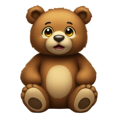 Bear stuffed animal sticker