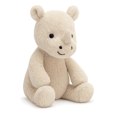 jellycat stuffed plush baby white rhinoceros sticker