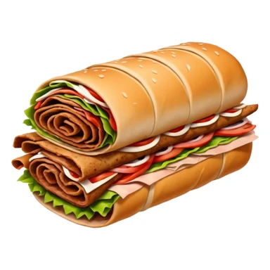 sliced doner roll sticker