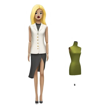 Fashion school mannequin  sticker