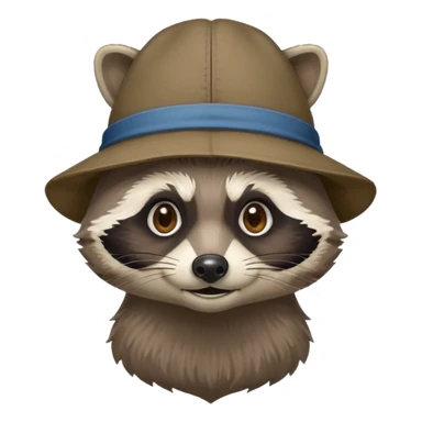 Hobo raccoon doing activities sticker