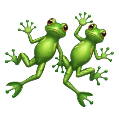 two frog legs only, no body sticker
