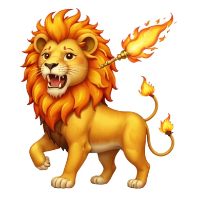 lion  vintage-circus-performer-spitting-fire sticker