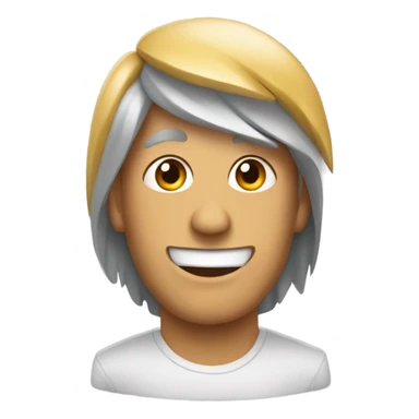 La cara de frente de un hipopótamo  sticker