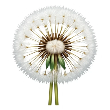 White dandelion  sticker