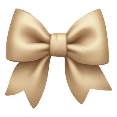 aesthetic beige bow sticker