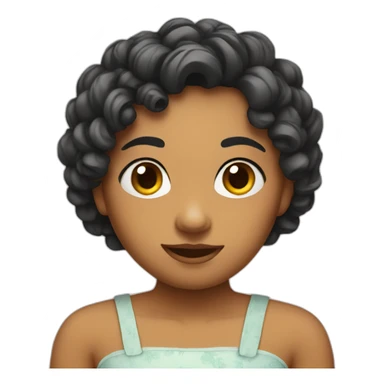 A cute dress with one eyebrow raised   sticker