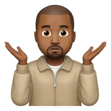 Kanye west shrug sticker