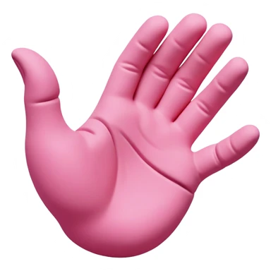 hand morphing and transforming pink clay into a new shape, showing the clay changing form sticker