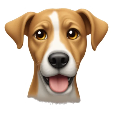 A dog that smells his ass sticker